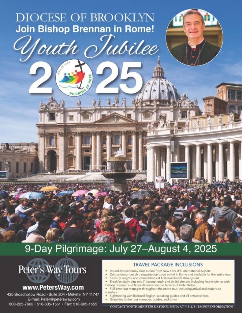 2025 Youth Jubilee Rome Pilgrimage with Brennan Our Lady