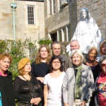 Single Adults Group in the Mary Garden